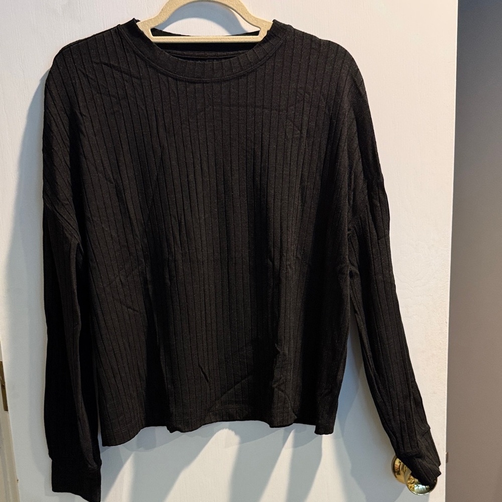 Vineyard Vines Black Ribbed Top